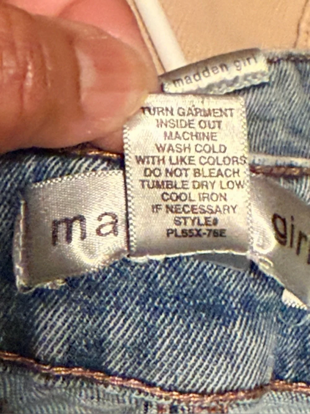 Madden Girl Vintage-Inspired High-Rise Panel Jeans - Light Blue Size 13 Juniors